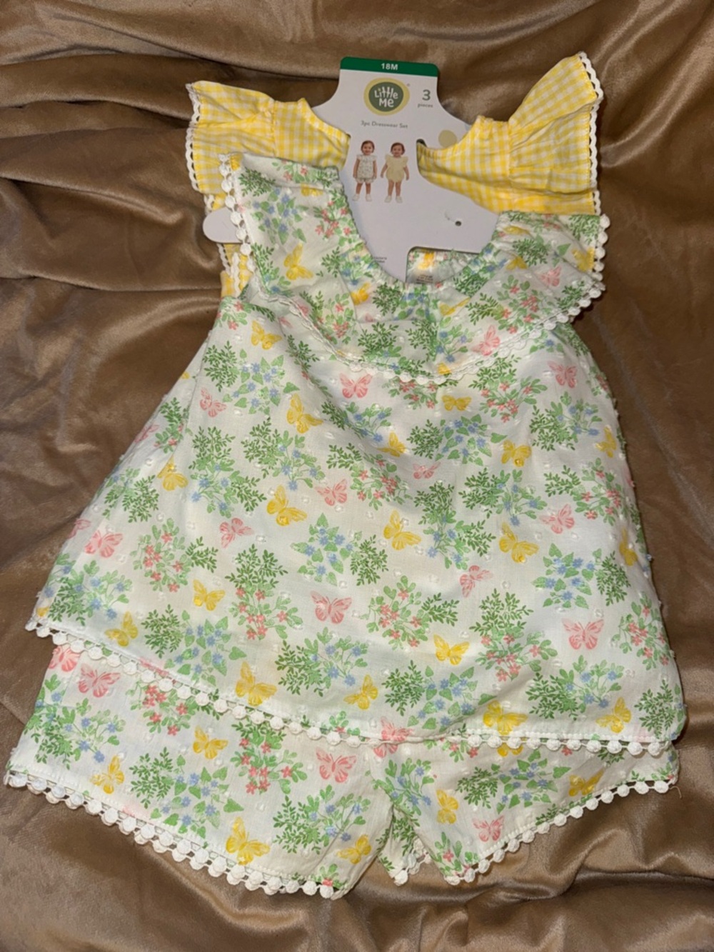 Little Me White and Yellow Play Set, 18 months, NWT